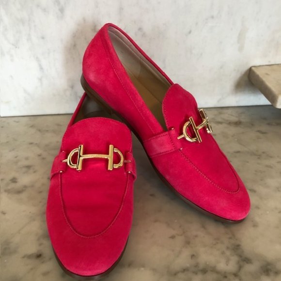 Cole Haan Shoes - COLE HAAN GRAND SERIES 360 Horsebit Pink Suede Loafers 7 1/2B